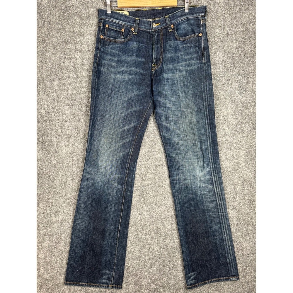 Lucky Brand Womens Long Inseam Vintage Straight Jeans 31 Dark Wash Classic Denim - Picture 2 of 11